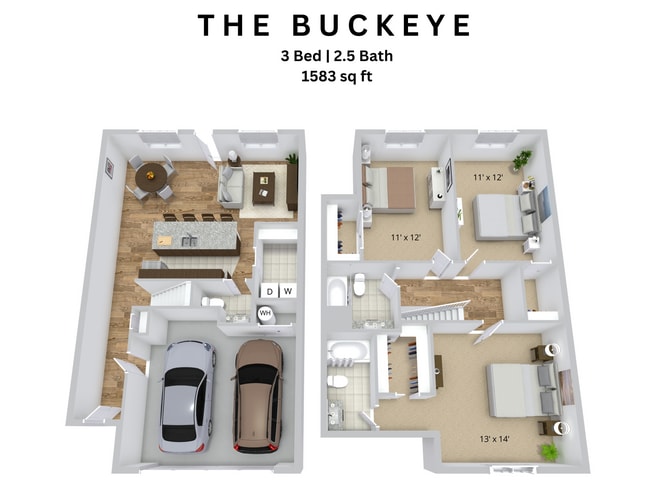 Floorplan - Sycamore Heights Townhome