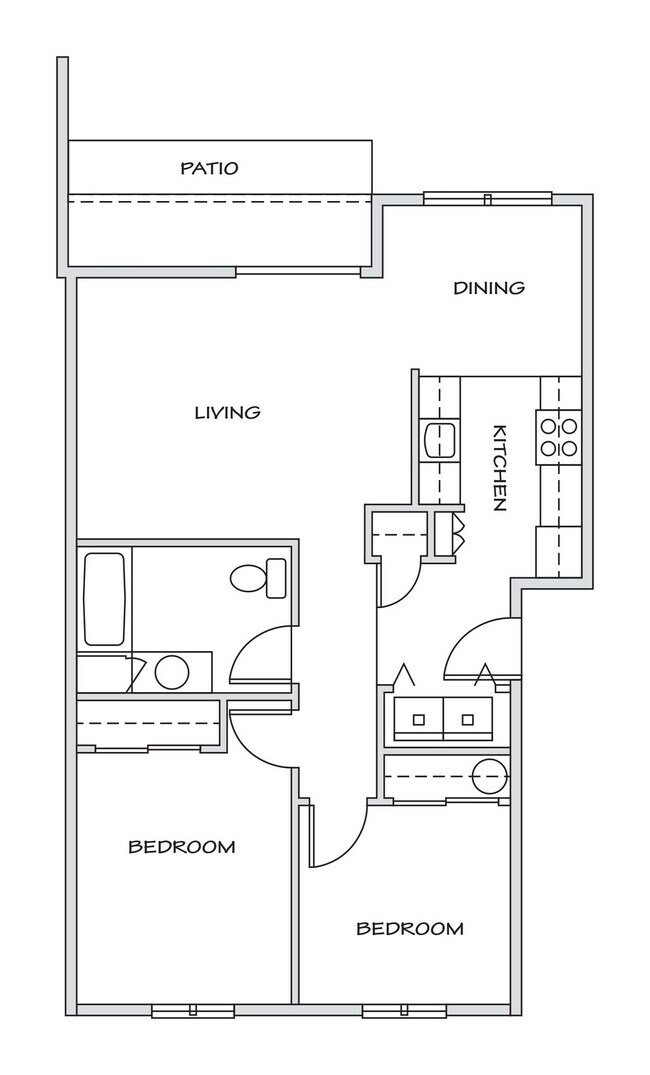 Floorplan - 134-Valley Pointe Apartments