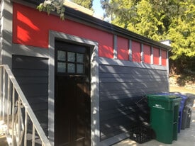 This is the street view, the entry to Unit B is around the right corner here, along the parking spot - 831 NE Holland St