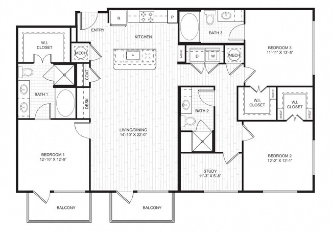 Floorplan - The Riley