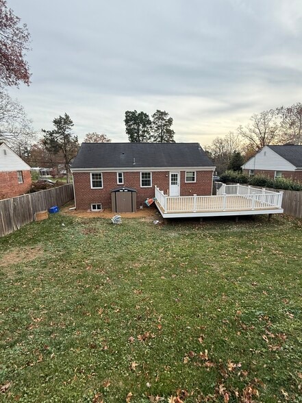 Back - new shed added/regraded - 4915 Strathmore Ave