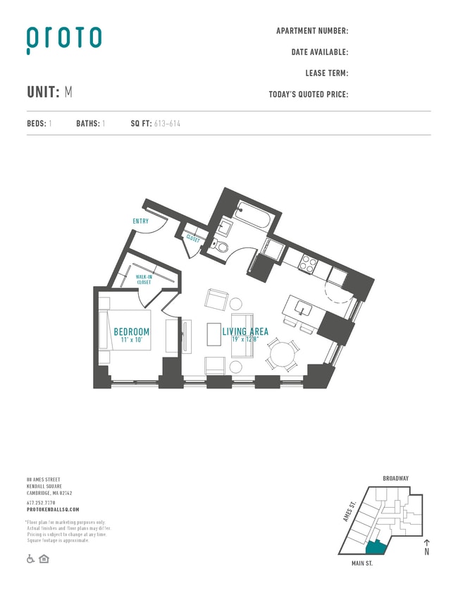 Floorplan - Proto Kendall Square