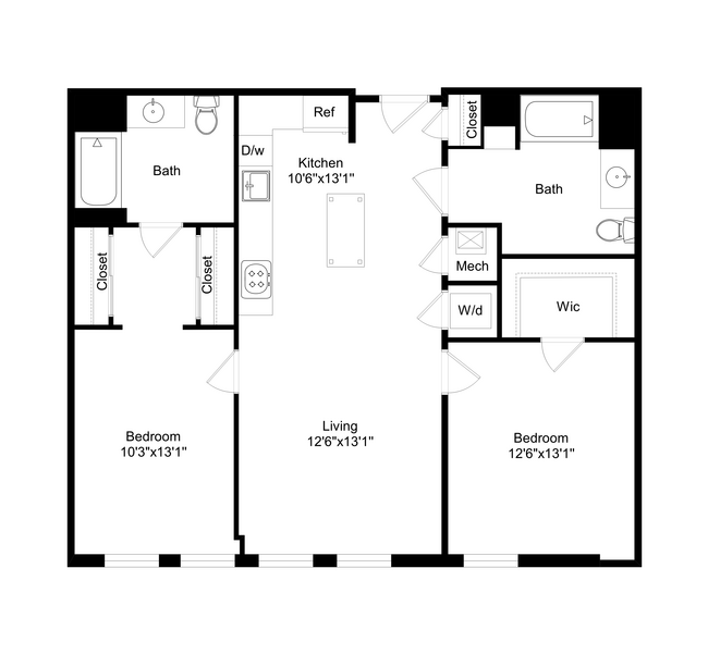 Floorplan - The Swift at Petworth Metro