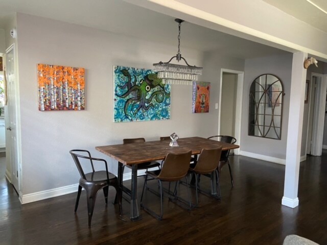 Dinning room area open space with the living room - 3425 Tejon St