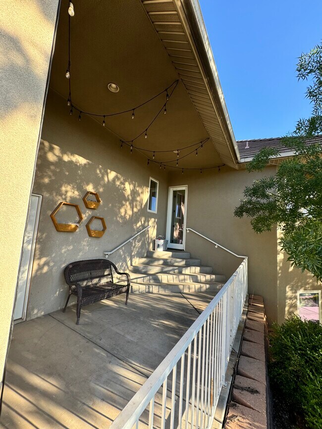 Backyard patio - 134 S 1160 West Cir