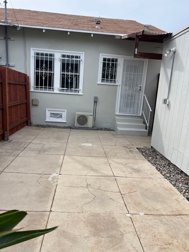 Backyard with new fence - 1642 La Fayette Rd