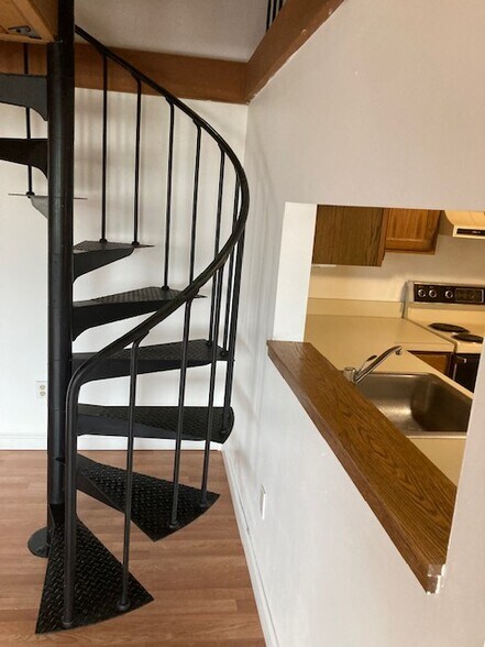 Spital staircase to loft and large laundry room - 50 Rantoul St