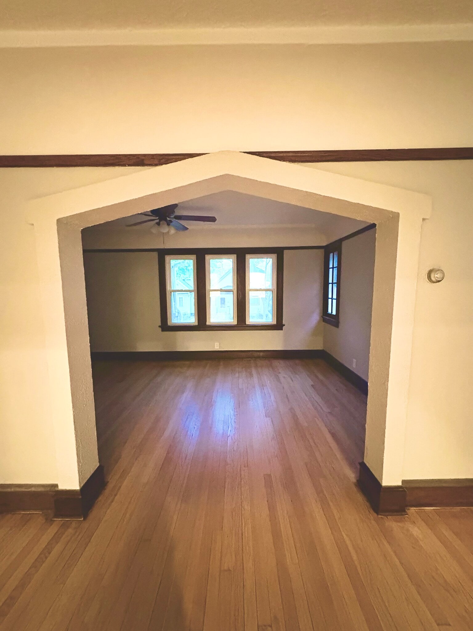Archway from dining room into living room - 861 S 75th St