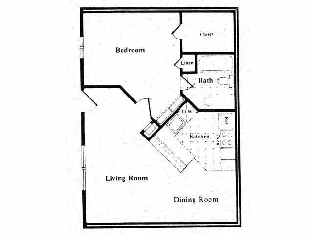 1BR/1BA - The Gardens Apartments