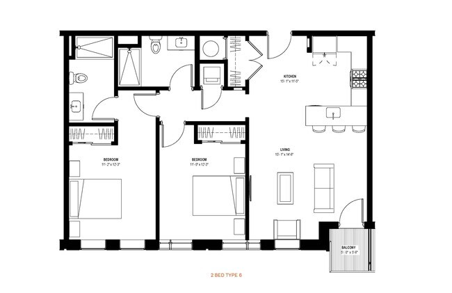Floorplan - Glassworks Apartments