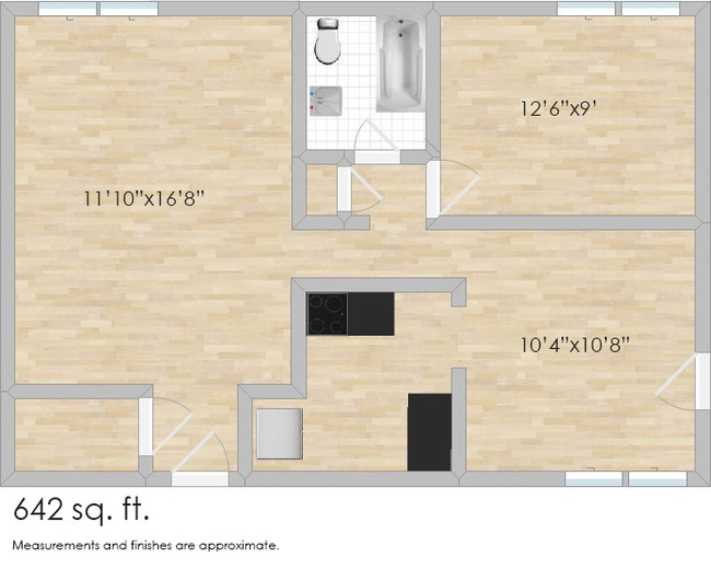 Floorplan - 504-508 S. Cuyler Ave.