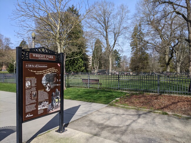 Wright Park - a block away - 612 Tacoma Ave S