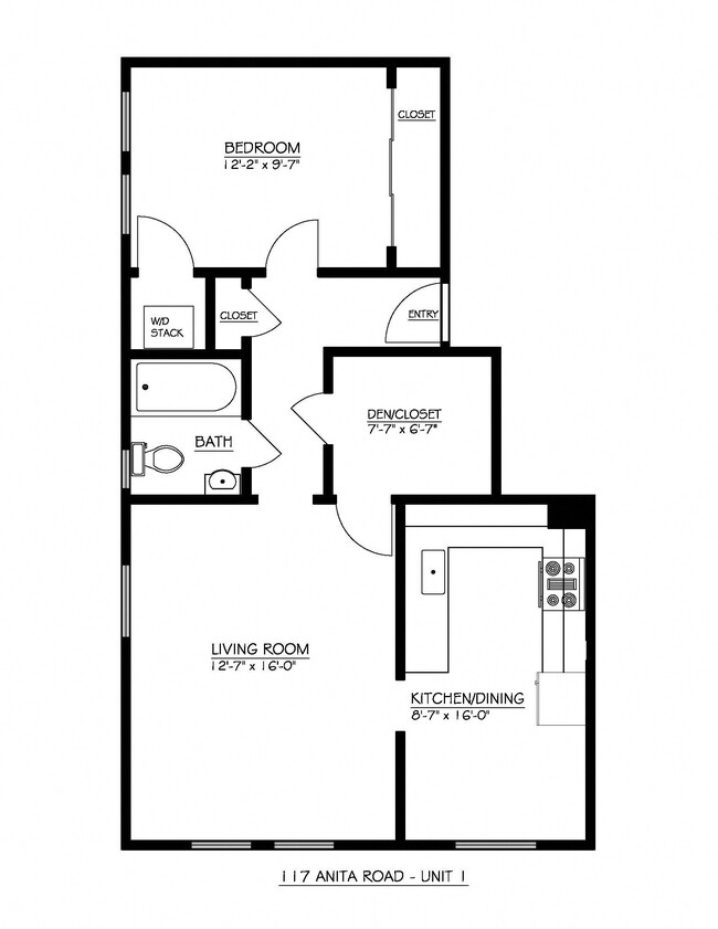 Floorplan - Anita Road Apartments