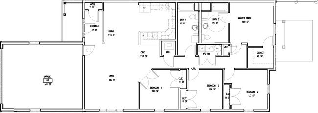 4 Bedroom - Villas at Fox Pointe
