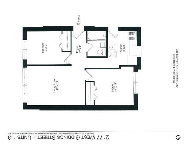Floorplan - 4715-25 N. Leavitt