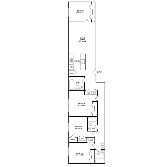 Floorplan - Glenwood Apartments