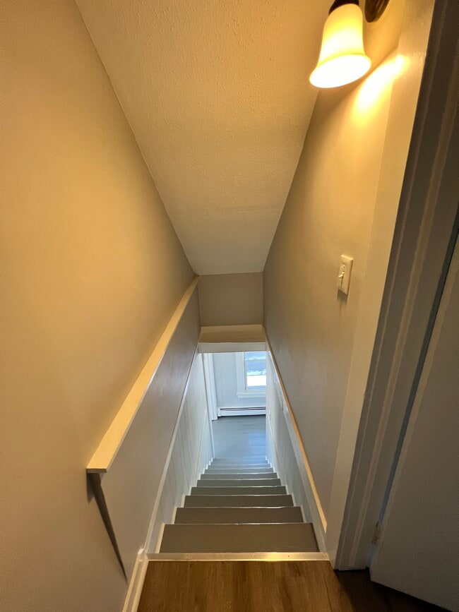 Staircase from (2) upstairs bedrooms - 4 Starr Plz