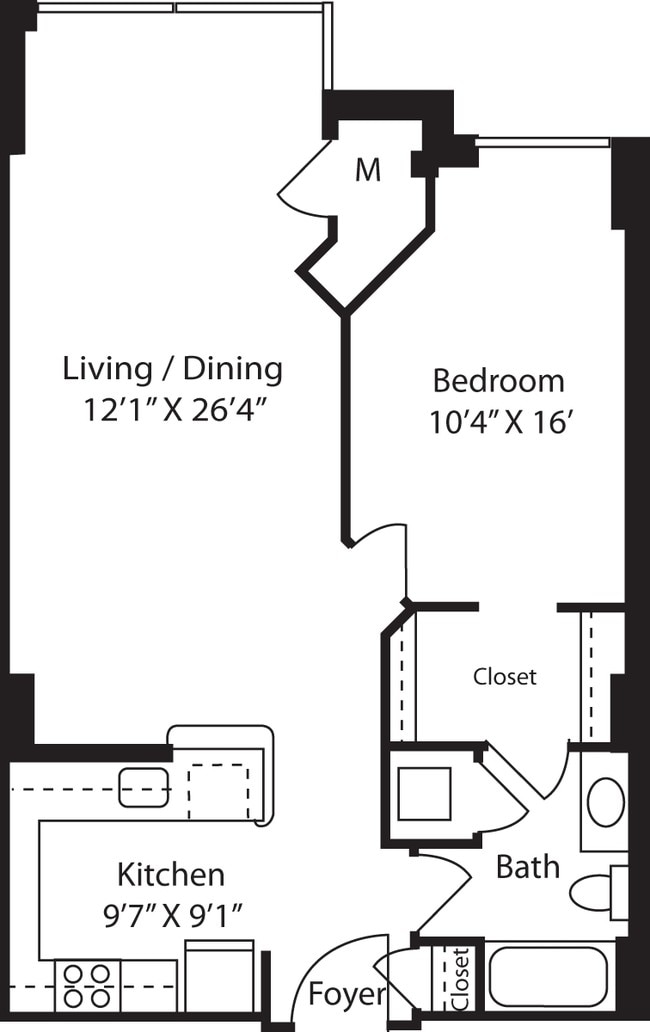 Floorplan - The Prime at Arlington Courthouse