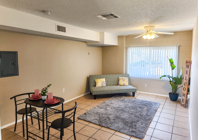 1 BR, 1 BA - Living Room - Ogden Villas