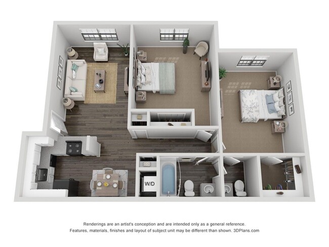 Floorplan - Vesta Creeks Run Townhomes and Apartments