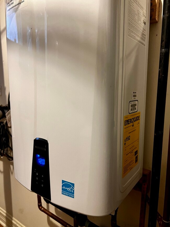 Tankless water heater - 1525 N Maplewood Ave