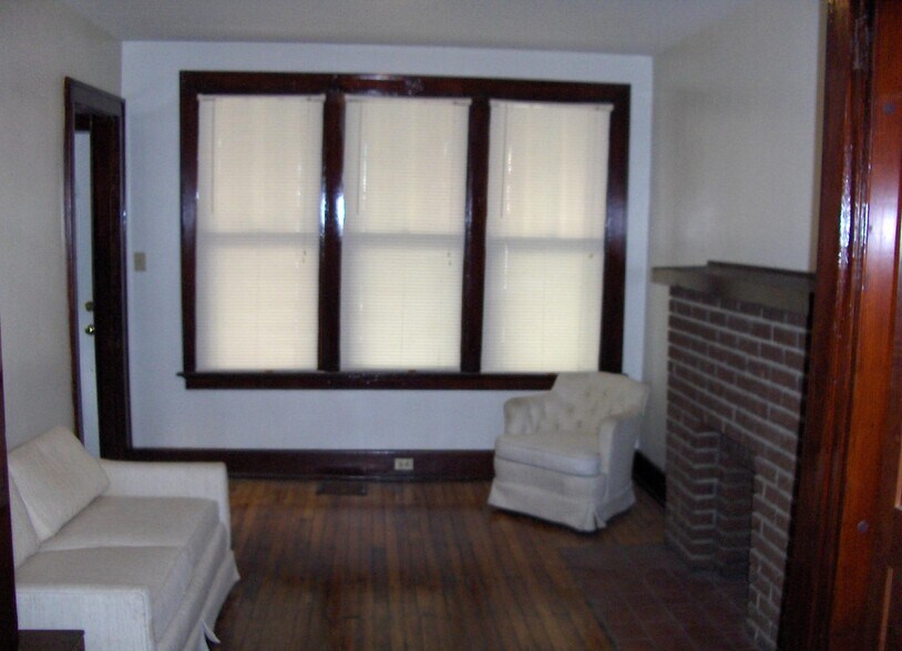 Living Room with Decorative Fireplace - 2360 Chickasaw St