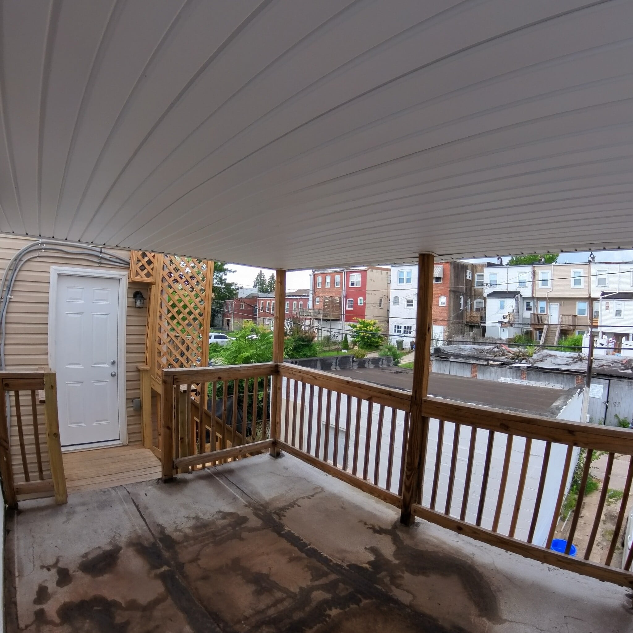 Rear covered porch - 4646 York Rd