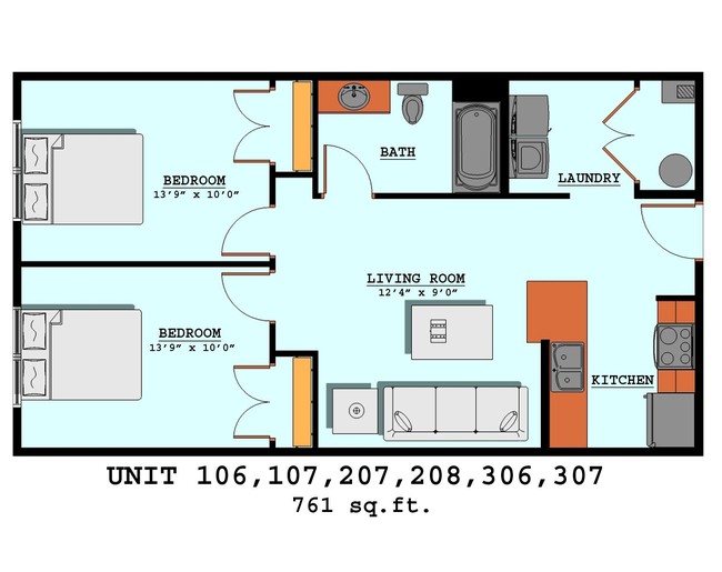 Floorplan - Walnut Place Apartments