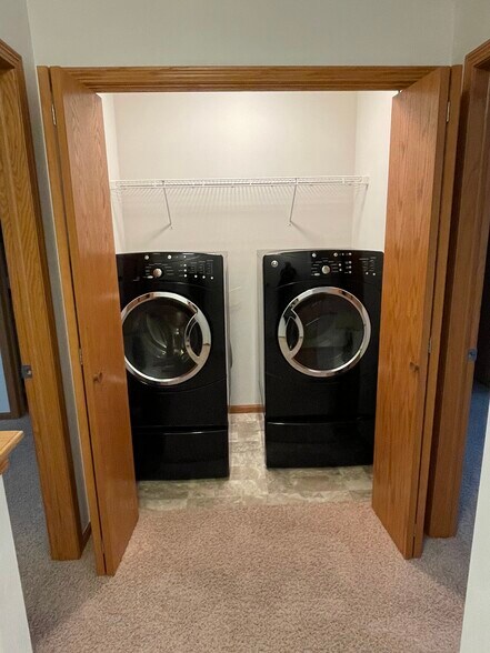 Washer and dryer closet outside of both bedrooms - 152 Alydar Dr