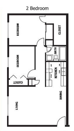 2BR/1BA - Park at 54th Apartments