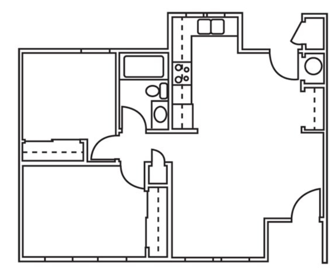 Floorplan - Harvard Street Apartments