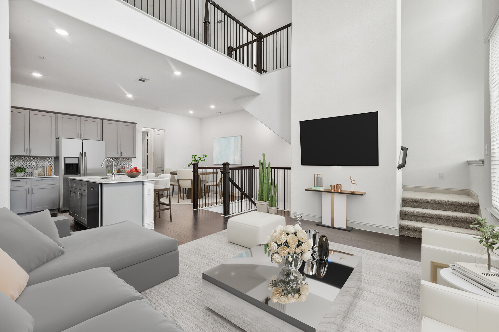 Living Room - Virtually Staged - 4213 Shavano Dr