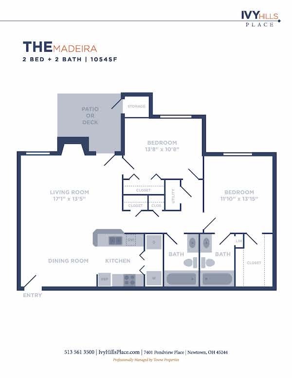 Floorplan - Ivy Hills Living Spaces