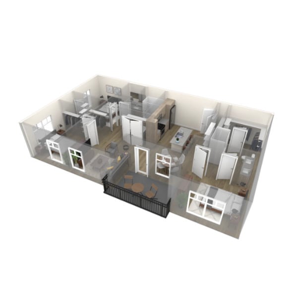Three Bedroom - Two Bath - Trailhead at Chamizal - NOW LEASING