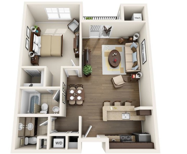 Floorplan - Riverbank Landing Apartments