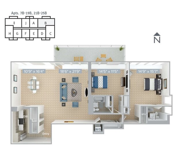 Floorplan - Avalon at Prudential Center