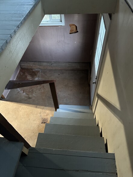 Stairwell to basement - 1303 Longwood Ave