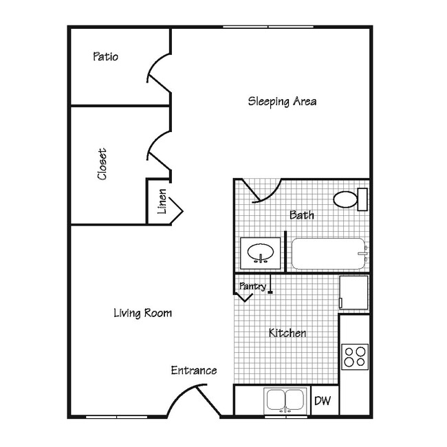 Floorplan - Brentwood Village Apartments