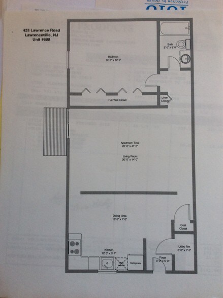 Floor plan - 423 Lawrence Rd