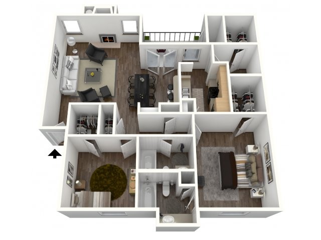 Floorplan - Centre Oaks Apartments