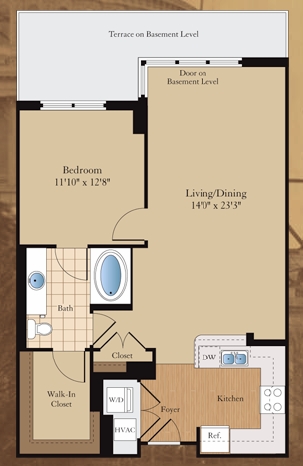 1BR/1BA - 70 Capitol Yards