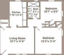 2BR/1BA - Independence Village