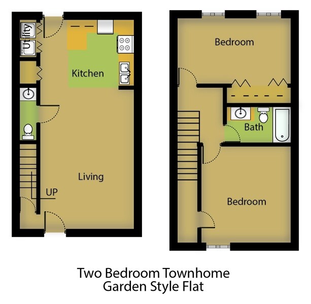 2BR/1.5BA - Fosters Landing Apartments