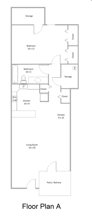 1BR/1BA - Green Oak Apartments