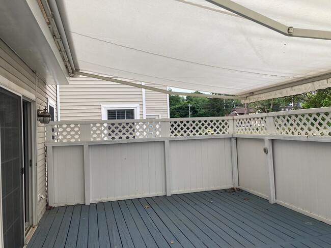 Private Porch with electric awning open - 8520 Chester Pky