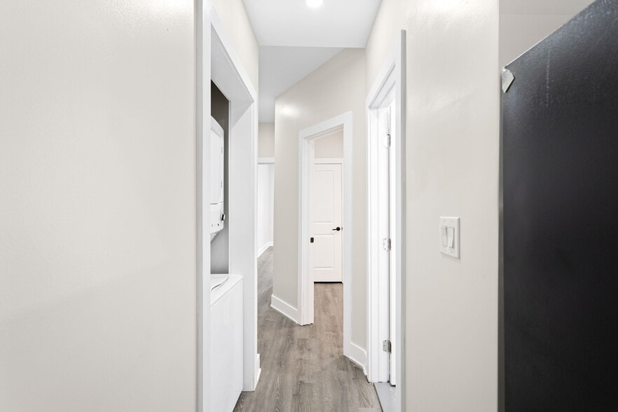 Unit 1 laundry closet & hallway - 811 S 56th St
