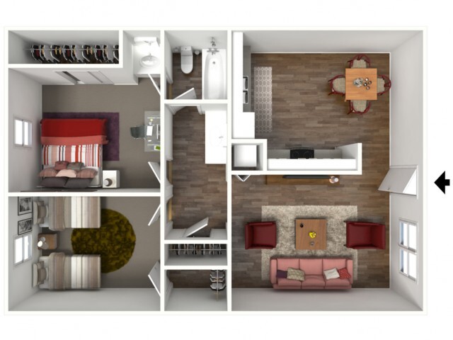 The Claremont (2X1) 3D Furnished - Cambridge House Apartments