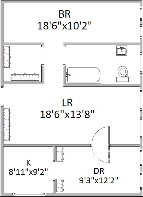 1BR/1BA - King Edward Annex