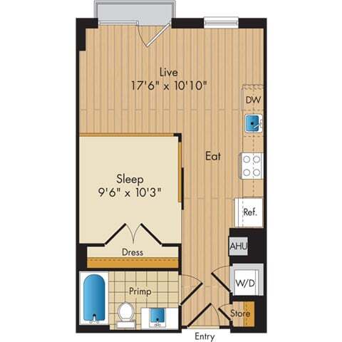 Floorplan - Flats 130 at Constitution Square