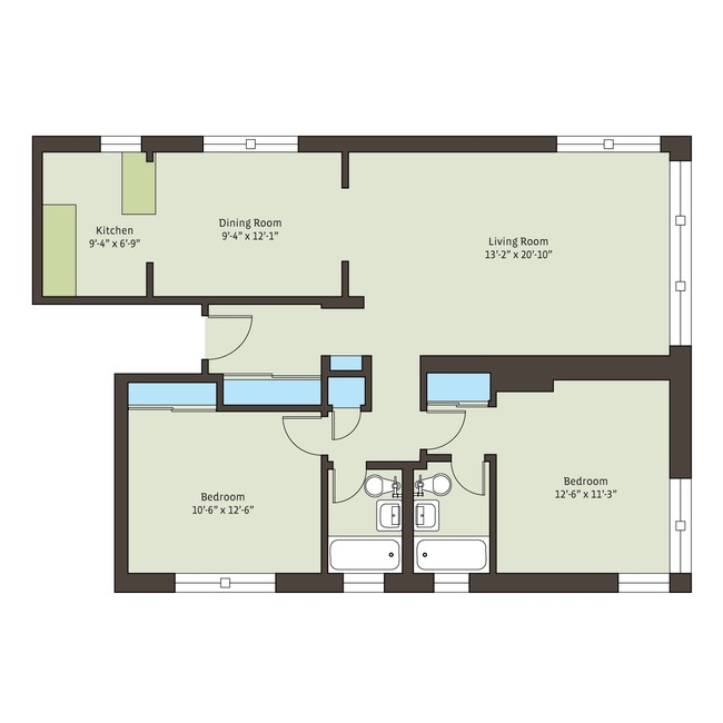 Floorplan - 5337 S. Hyde Park Boulevard